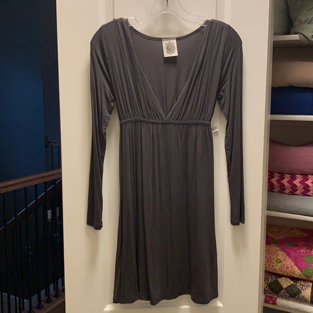 Black knit dress